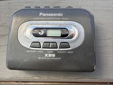 Panasonic RQ-E15V Walkman Cassette Player Radio XBS Auto Reverse Tested Working