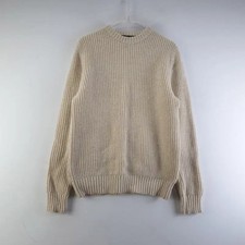 HUAYU Beige One-Size Knit Sweater - Unisex Casual Top