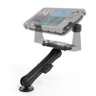 Koroao Aluminum Alloy Fish Finder Mount with 1.5'' / C Size Ball Plate Black 