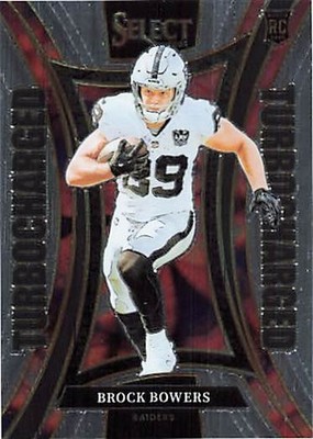 2024 Panini Select Turbocharged Brock Bowers Rookie #6 Raiders