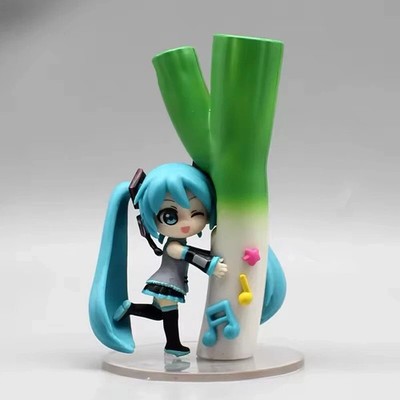 10.5cm Hatsune Miku Kawaii Holding Welsh Onion Beautiful Girl Figure Model