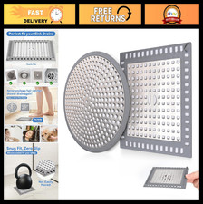 2Pcs Shower Drain Hair Catcher  Cover, 4.72" Universal Strainer, Easy Install,