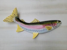 Rainbow Trout Fish wall replica decor 18" Lake House Lodge Fishing Theme