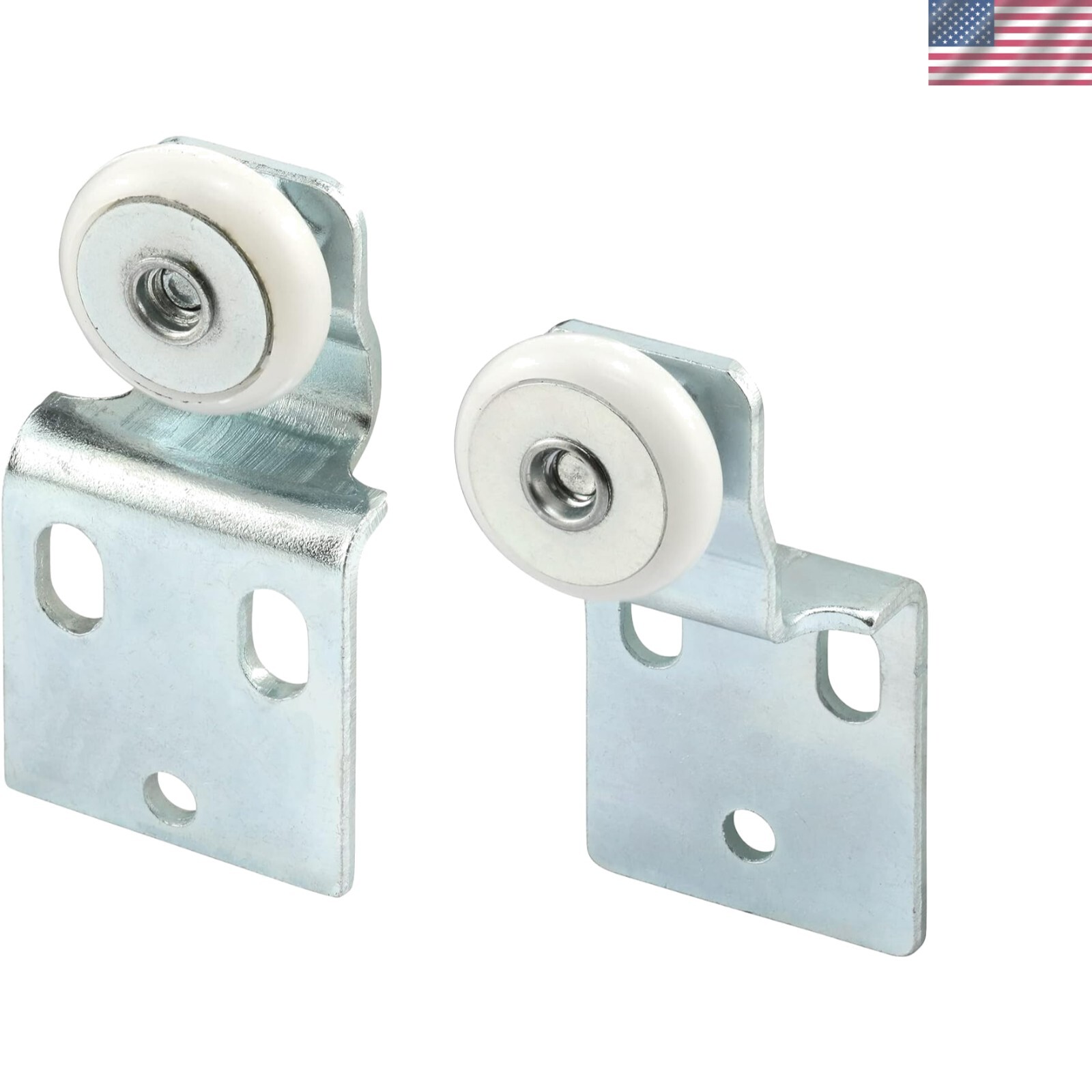 Sliding Wardrobe Door Roller Kit - 4 Durable Assemblies with Easy Offset Fit-image