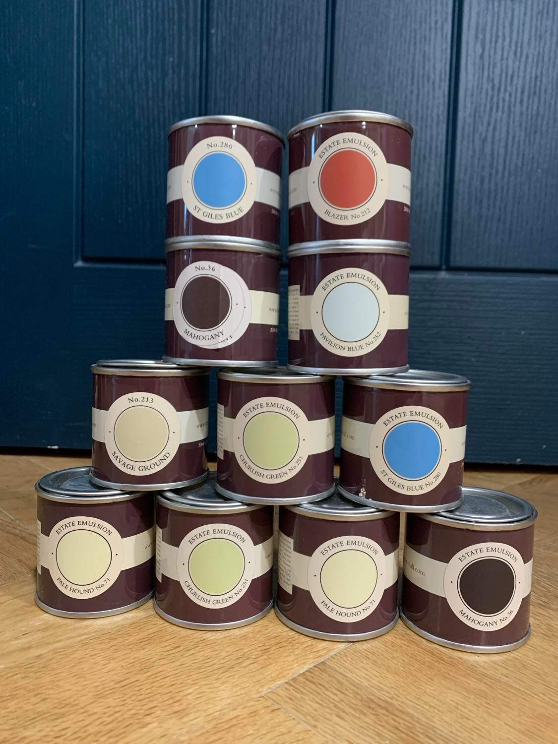 Farrow and Ball tester pots of paint various colours eBay