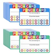 Punch Cards for Classroom 240 Pack Kids Behavior Reward Punch Cards Incentive...