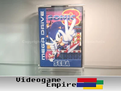 1x ACRYL BOX CASE (UV) para Sega Mega Drive Genesis Master System 32X juegos embalaje original