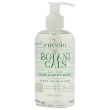 CUCCIO SOMATOLOGY Botanicals Hand and Body Wash Sandalwood & Sage 8oz Pump