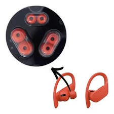 Beats Powerbeats Pro Beats X Earbuds Rubber Replacement Ear Tips (Lava Red)