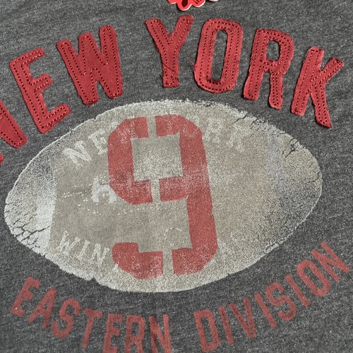 Urban Pipeline Boys Long Sleeve Shirt Top Large L Gray Black Red New York School - Picture 2 of 7