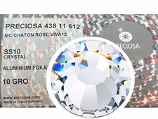 1440 Preciosa Genuine Czech Crystals ss10 Clear Crystal ALU VIVA Flatbacks 2.8mm