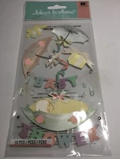 Jolee's Boutique 10 pc Scrapbook stickers BABY SHOWER maternity pregnant  New