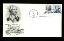 US FDC #1304 Artcraft M-6 1966 OH Washington Prominent Americans HC Combo #1229