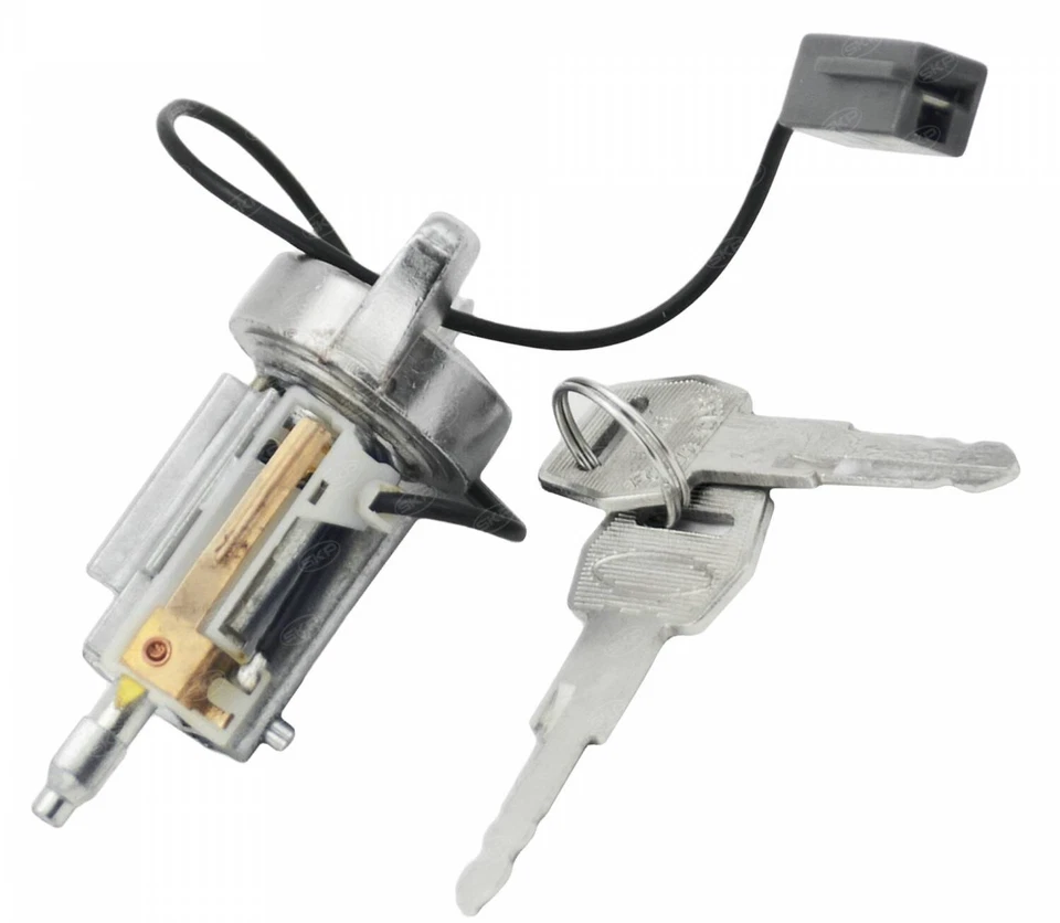 Cilindro de bloqueo de encendido y llaves reemplazo Ford OEM # SW1808 Lincoln Mercury cromo Foto 3 de 3