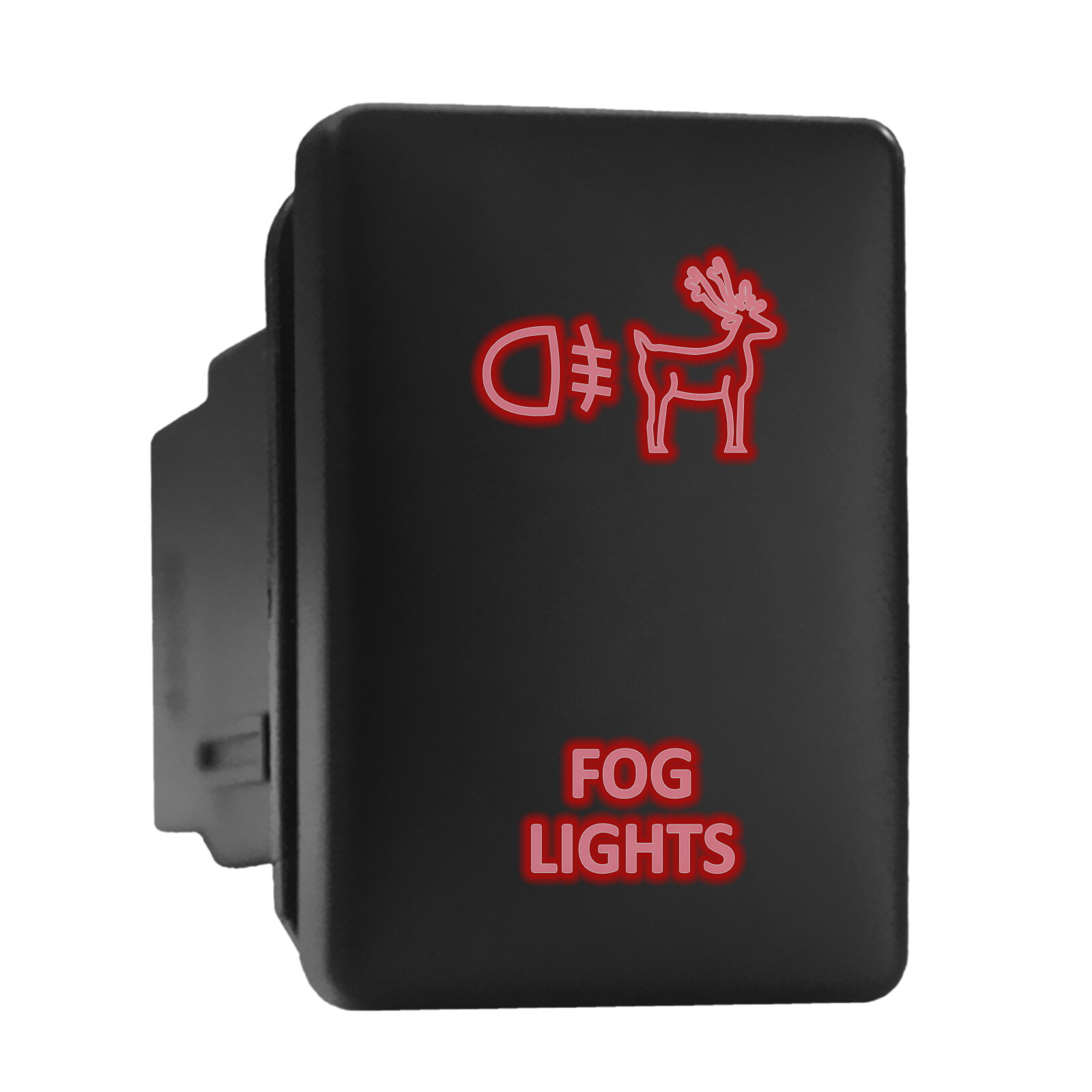FOG LIGHTS - Red Backlit Short Push In Switch  1.28