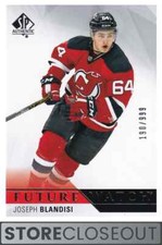 2015-16 Sp Authentic #194 Joseph Blandisi Rookie Future Watch /999 RC Devils