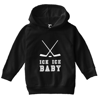 Ice Ice Baby - Hockey Sticks Sports Puck Song Lyrics Toddler/Youth Hoodie
