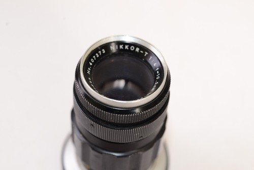 Nippon Kogaku "Mountain" Nikkor T 10.5cm f4 4.0 Lens Nikon Pre Non-Ai F Mount - Picture 3 of 11