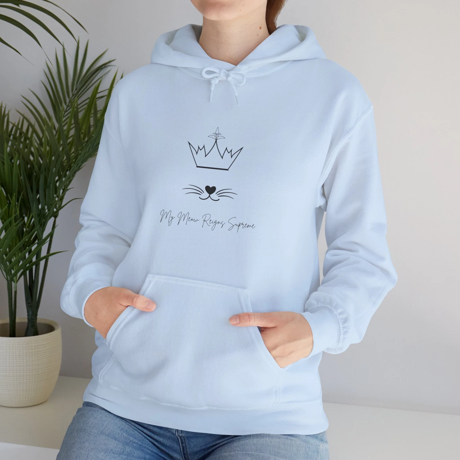 Sweat shirt à capuche unisexe Meow Supreme Heavy Blend™