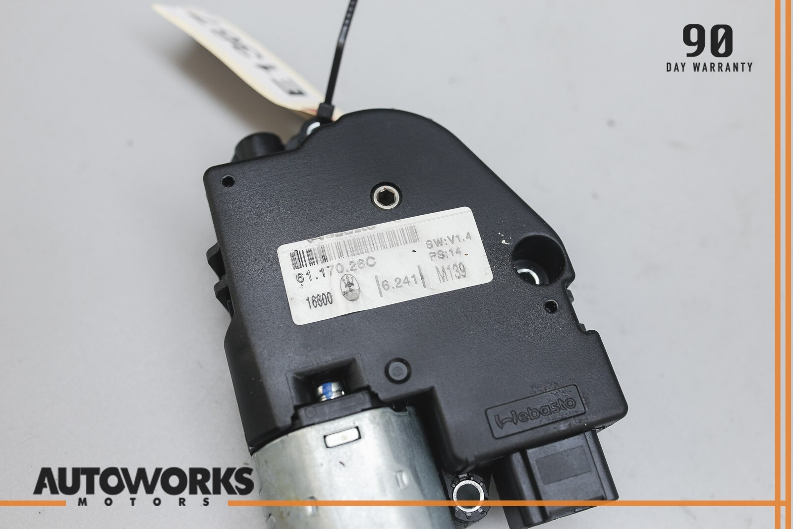 03-13 Maserati Quattroporte M139 Sunroof Sun Roof Moonroof Motor 6117026C OEM
