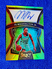 2019-20 Select Rookie Signatures PJ Washington Neon Green Prizm /49 Auto RC SP
