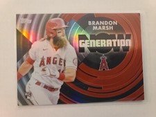 2022 Topps Series 2 Generation Now Brandon Marsh RC #GN-31 Black 15/299 Angels