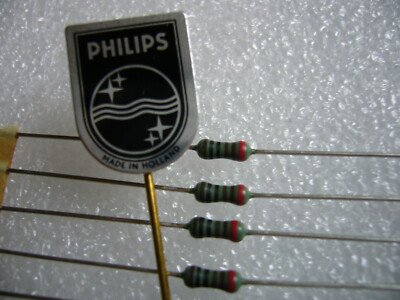 Lotto Di 10 Resistenze Philips MR25 100Ω 0.4W 2% - Pellicola Metallica Assiale