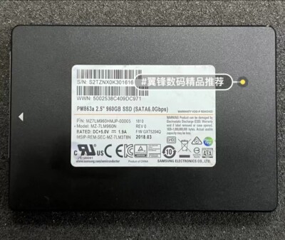 960GB Samsung PM863a SSD SATA3 2.5