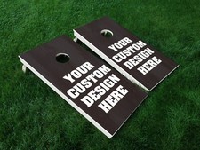 VINYL WRAPS Custom Cornhole Board DECALS SINGLE Make Your Own Custom Bag Game