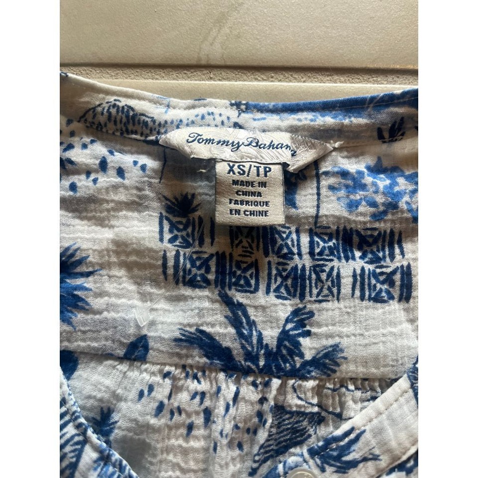 tommy-bahama-tank-top-cruise-tropical-beach-palm-tree-xs-ebay