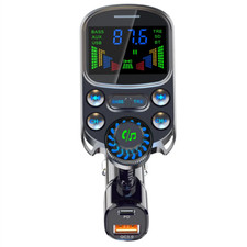 Car Bluetooth FM Transmitter Wireless Radio MP3 Hands-Free Fast Charging Adapter