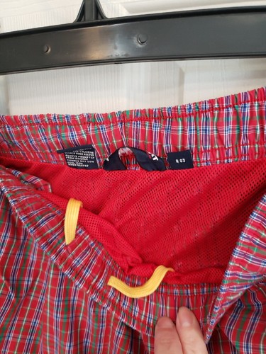 Polo Sport Ralph Lauren Swim Trunks Mens Large L Red Plaid Mesh Lined - 第 3/3 張圖片