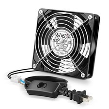 Metal Axial Muffin Fan AC 110V 120V 120mm x 25mm Dual Ball High Performance S...