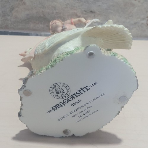 Figura Dragonsite Sheila Wolk Dawn SW 41060 Fairy on White Bird 2006 - Imagen 4 de 12