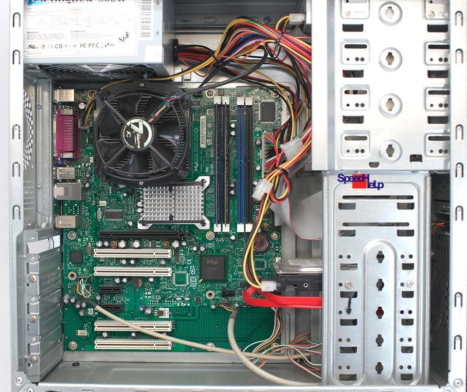 Computer Desktop Intel Board D945GNT Computer PC Parallel Windows XP Pentium 4 - Image 4 of 4