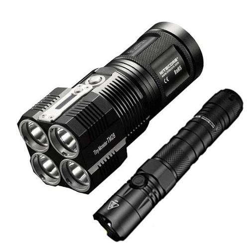Outdoor Value Pack: Nitecore TM28 Searchlight & New P12 Flashlight -Both can be 