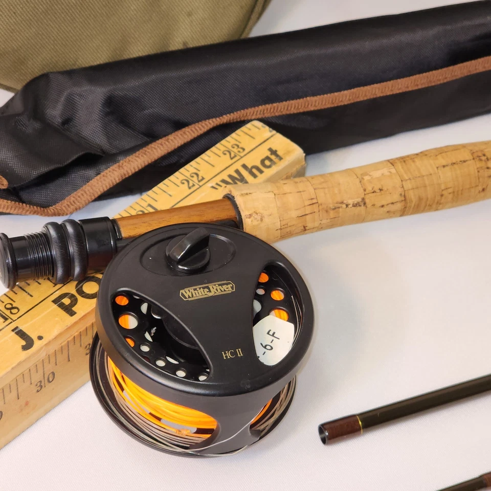 White River Hobbs Creek 9' varilla, carrete - funda interior y estuche exterior Foto 3 de 4