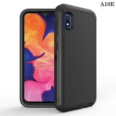 For Samsung Galaxy A10e Shockproof Armor Case w(Belt Clip