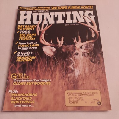 1988 August, Petersen's HUNTING Magazine, Big-Game Season Forecast (CP278)