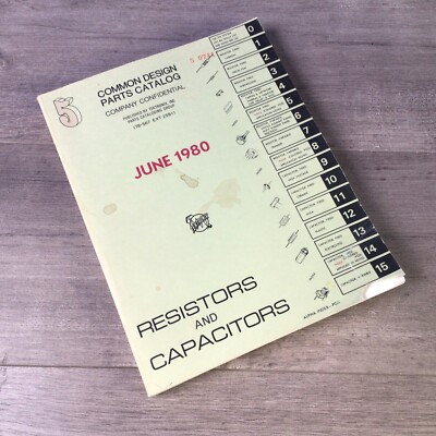 Tektronix Parts Catalog 1980 Common Design Resistors Capacitors June 1980