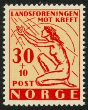 Norway 1953 (NK 414, MI 379, SC B53) - Landsforeningen mot kreft - MNH/XX