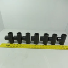 Spears 1"x1"x 1" Tee Slip/Slip/Slip SCH80 Gray PVCI Pipe Fitting Lot of 7