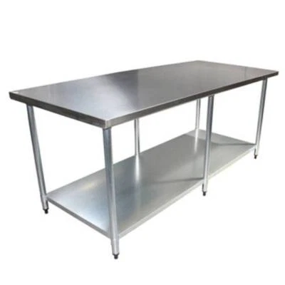 2440 X 610mm Stainless Steel Bench 430 Grade Building