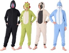Ladeheid Jungen Teenager Schlafoverall Baumwolle Tierkostüm Jumpsuit Schlafanzug