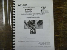 Kobelco SK330LC-6 Excavator JRB Coupler Hydraulic Kit Factory Manual xz