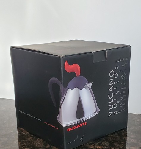 Casa Bugatti Volcano postmodern teapot teakettle by Teseo Berghella 1990 Italy - Picture 2 of 13