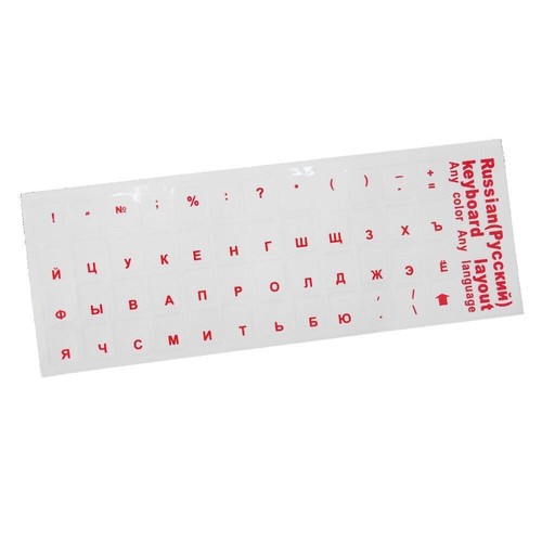 Multiple Color Protective Film Language Transparent Keyboard Stickers Russian - Picture 7 of 16