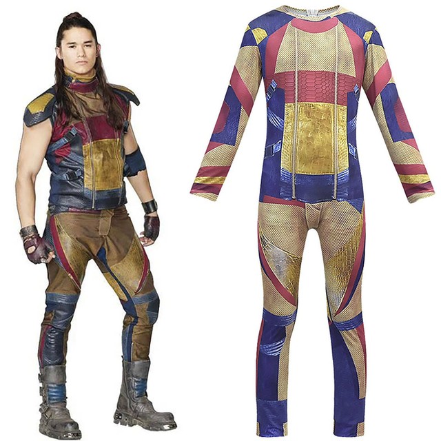 Kids Boy Descendants 3 Jay 3D Halloween Costume Jumpsuit Cosplay