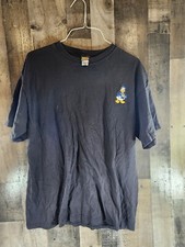 Mickey Unlimited T Shirt Donald Duck Black Sizw XL