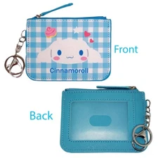 Cinnamoroll Character Themed Coin Purse Card Holder ID Wallet Keychain US Seller